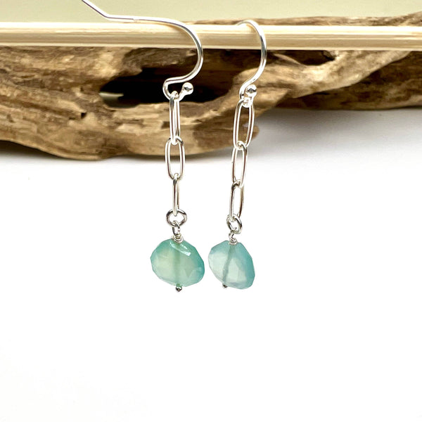 JG Paperclip EAR Larimar