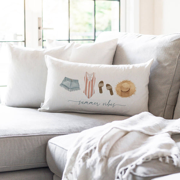 PL Summer Vibes Pillow Cover: Natural / 16" x 26"