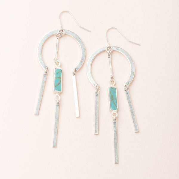SC Dream Stone Earring - Turquoise/Silver