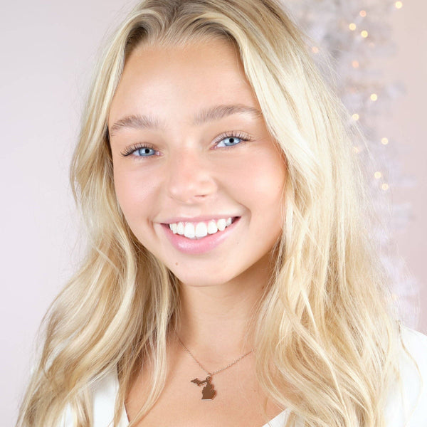 SA Michigan Necklace - Stainless Steel: Copper